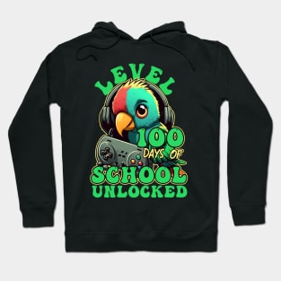 Level 100 Days Of School Unlocked Gamer Video Games Boys Hoodie